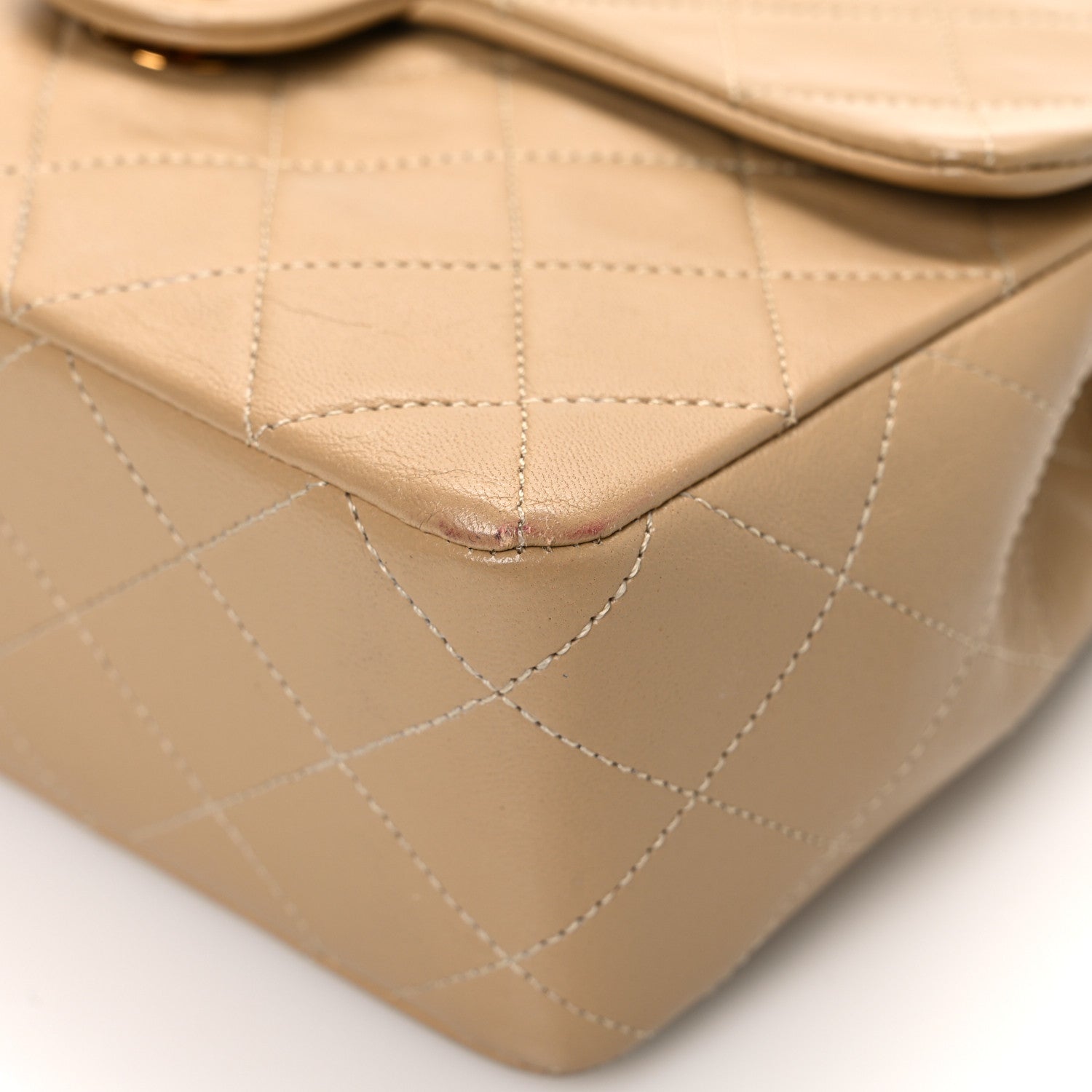 Chanel Lambskin Quilted Mini Square Flap Beige 12 of 12