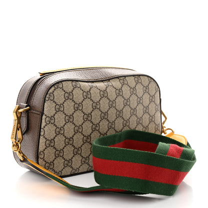 Gucci GG Supreme Monogram Web Neo Vintage Shoulder Bag Beige New Acero Crop 3 of 10