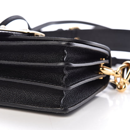 Burberry Soft Grain Calfskin Medium Buckle Crossbody Black 8 of 9