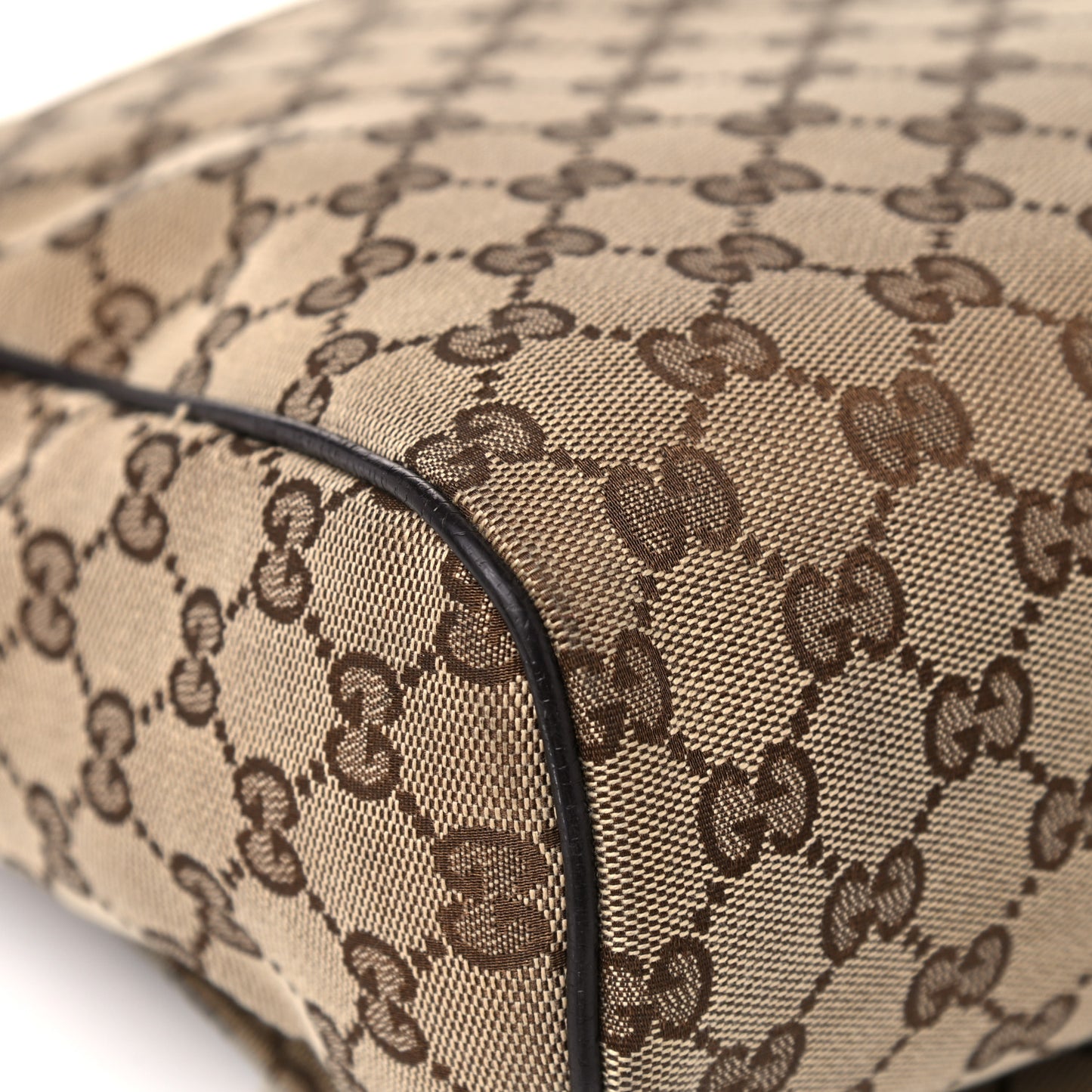 Monogram Small Flap Messenger Bag Beige Dark Brown