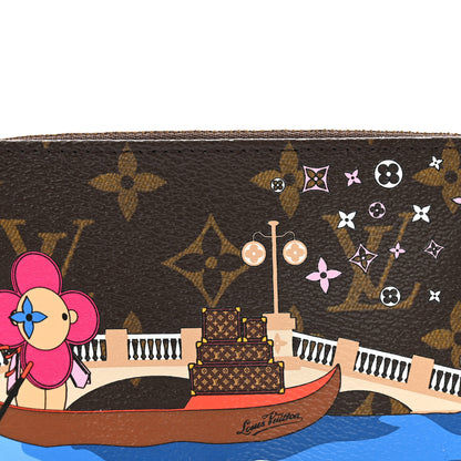 Louis Vuitton Monogram 2019 Christmas Animation Mini Venice Pochette Accessories Blue 7 of 11