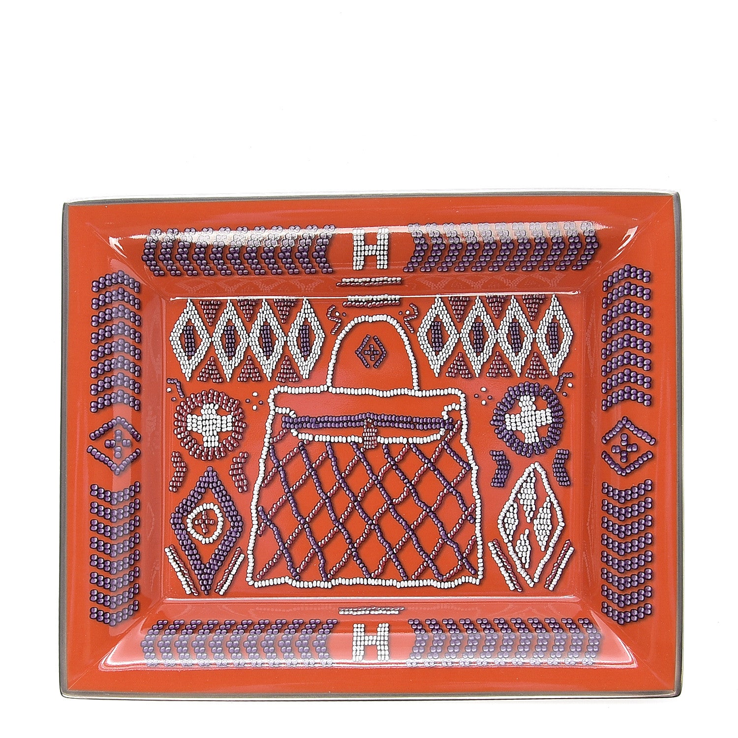 Hermes Porcelain Kelly En Perles Change Tray 1 of 3