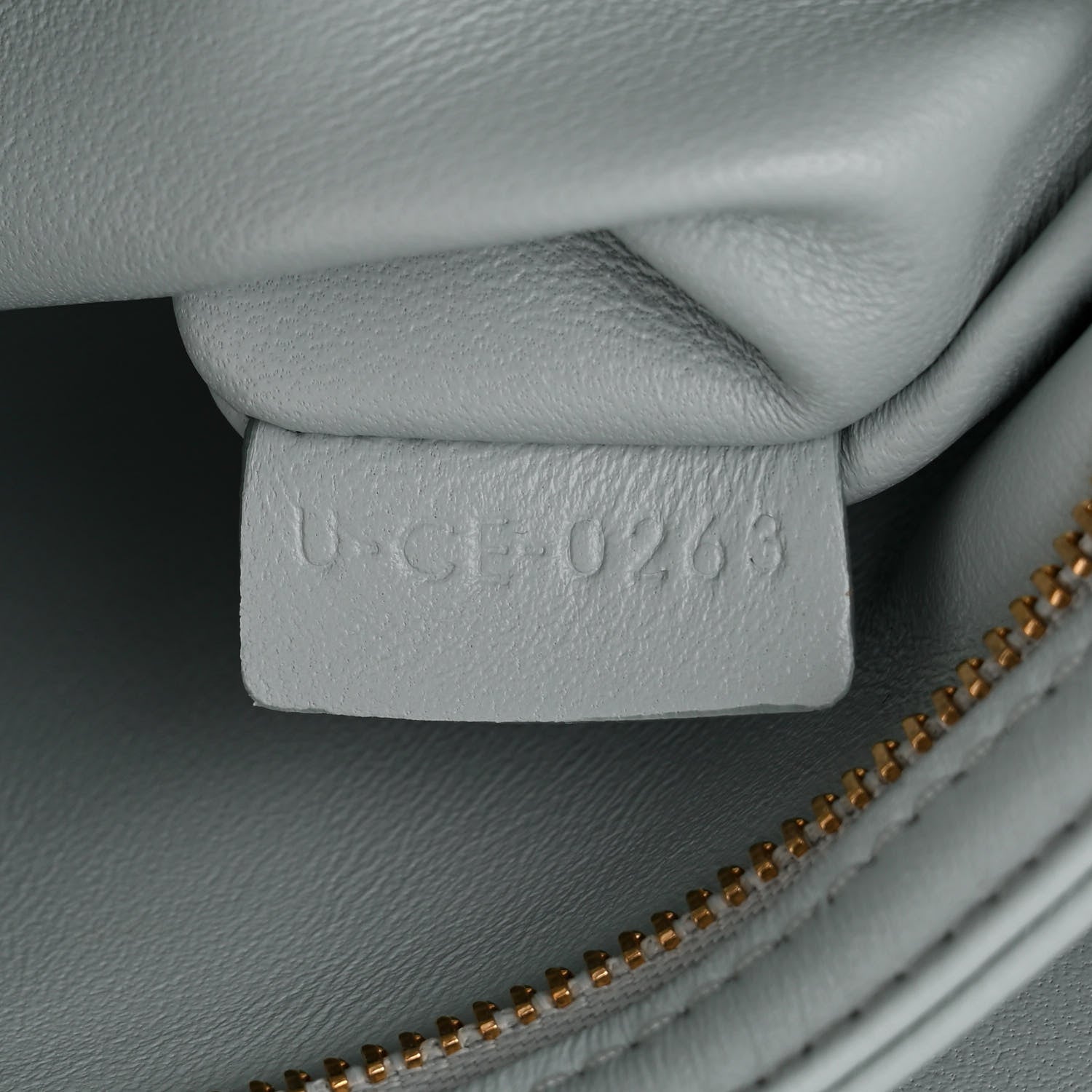 Celine Shiny Calfskin Medium Triomphe Soft Blue 8 of 11