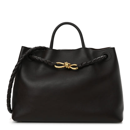 Bottega Veneta Silky Calfskin Medium Andiamo Shoulder Bag Fondant 1 of 9
