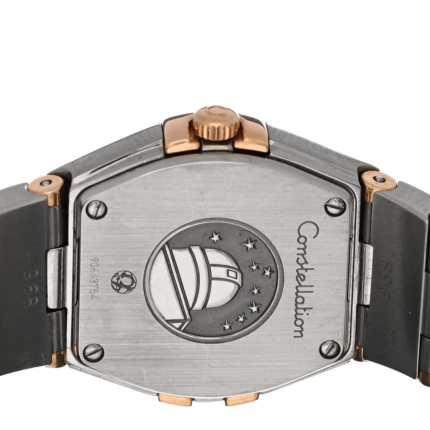 Stainless Steel 18K Red Gold Mother of Pearl 24mm Constellation Quartz Watch 123.20.24.60.05.001