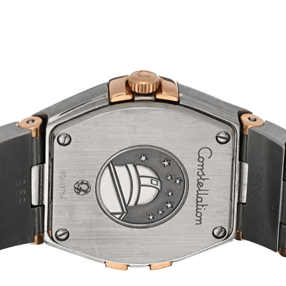 Omega Stainless Steel 18K Red Gold Mother of Pearl 24mm Constellation Quartz Watch 123.20.24.60.05.001 4 of 4