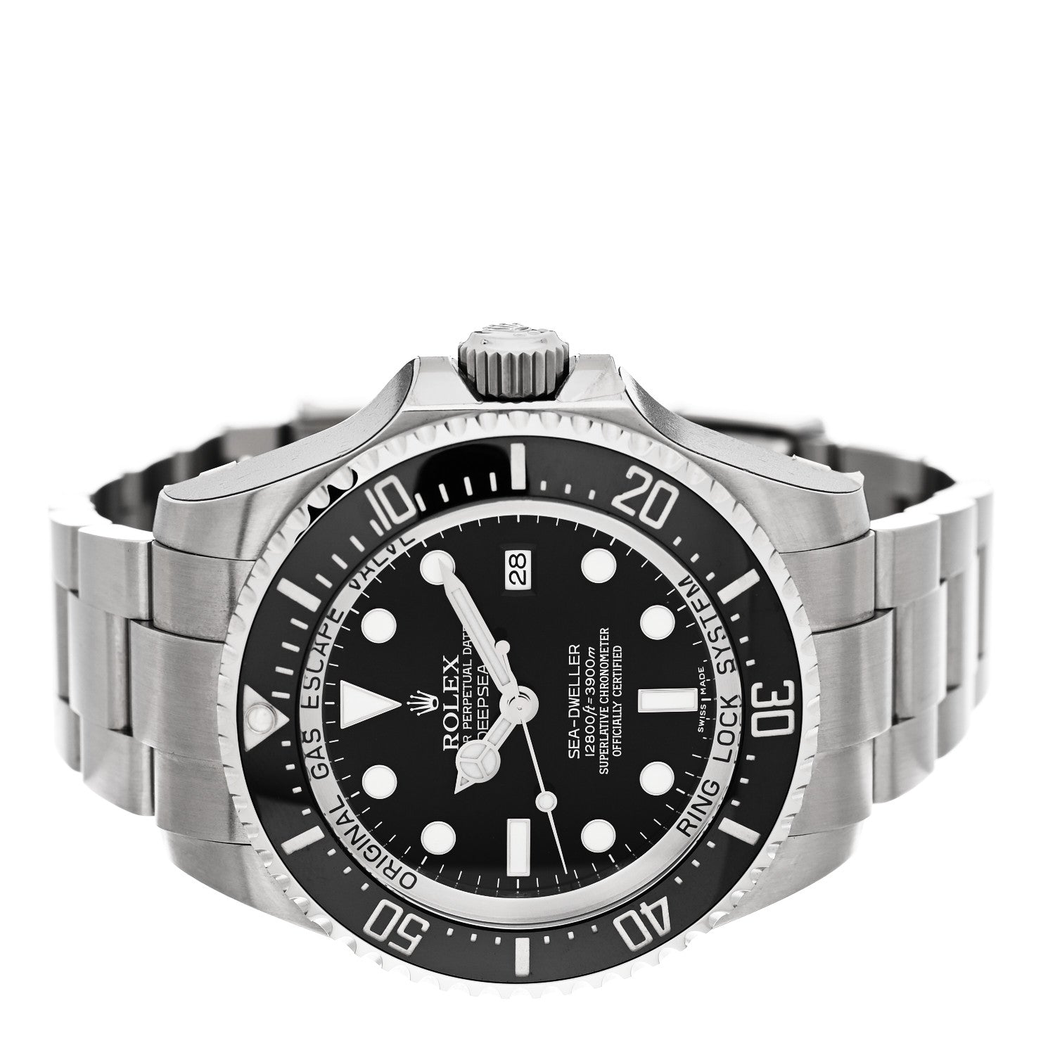 Rolex Stainless Steel 44mm Oyster Perpetual Date Sea-Dweller Deepsea Watch Black 116660 2 of 4