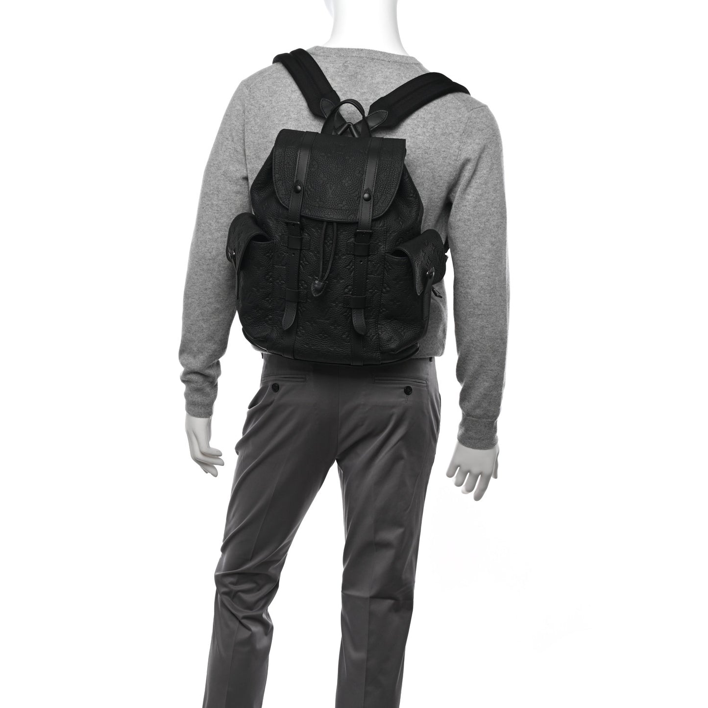 Taurillon Monogram Christopher PM Backpack Black