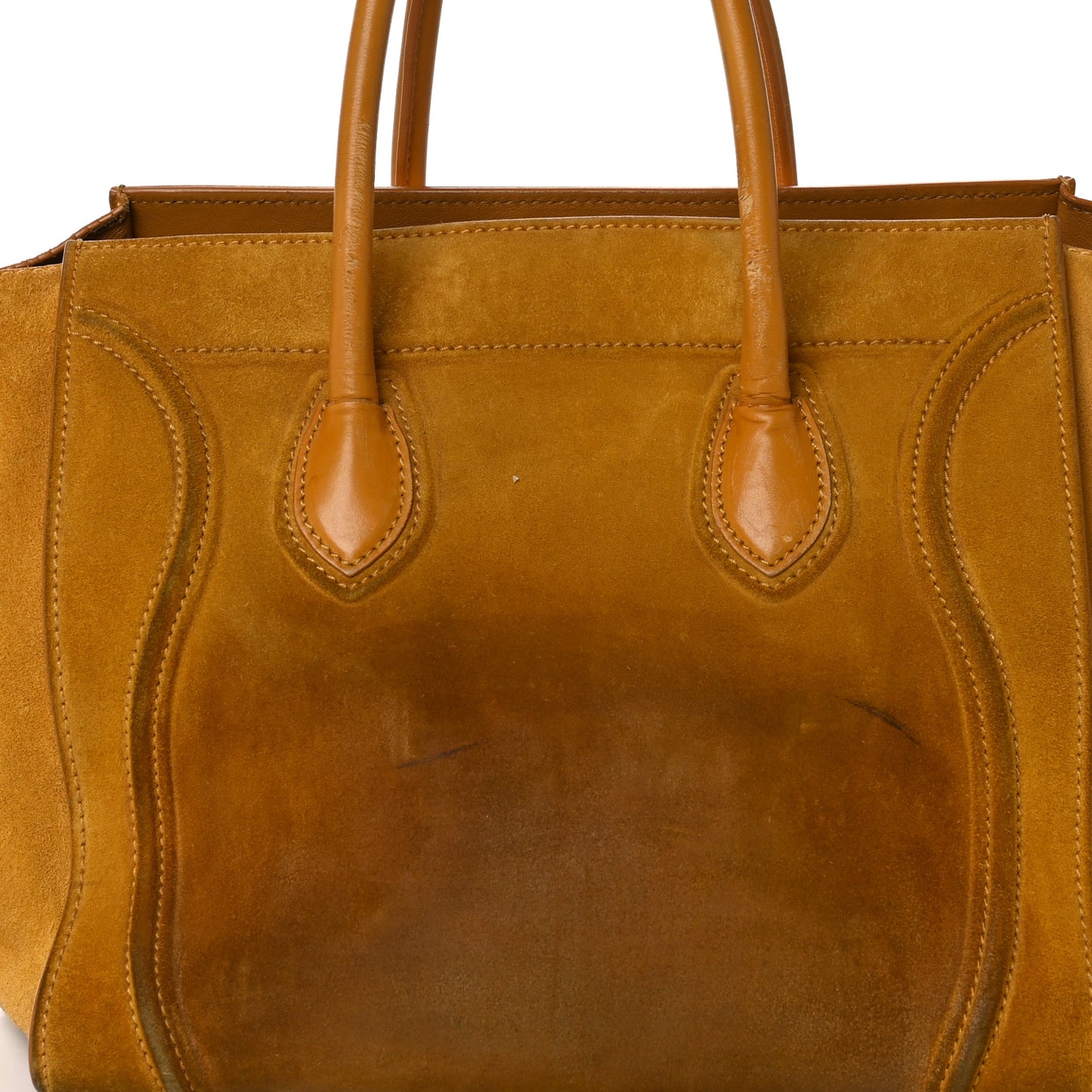 Suede Medium Phantom Luggage Amber