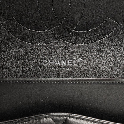 Chanel Lambskin Quilted Jumbo Double Flap Metallic Grey 6 of 8