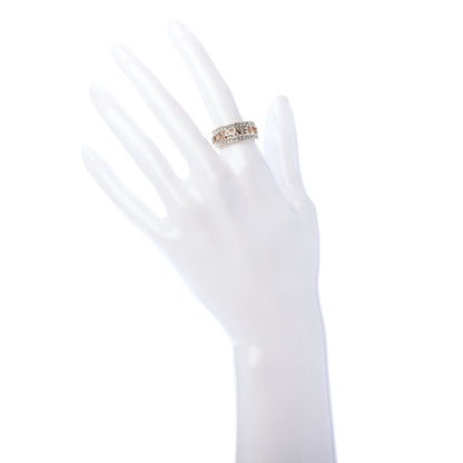 Chanel Metal Crystal Bow-tiful CC Logo Ring 6 Gold 2 of 5