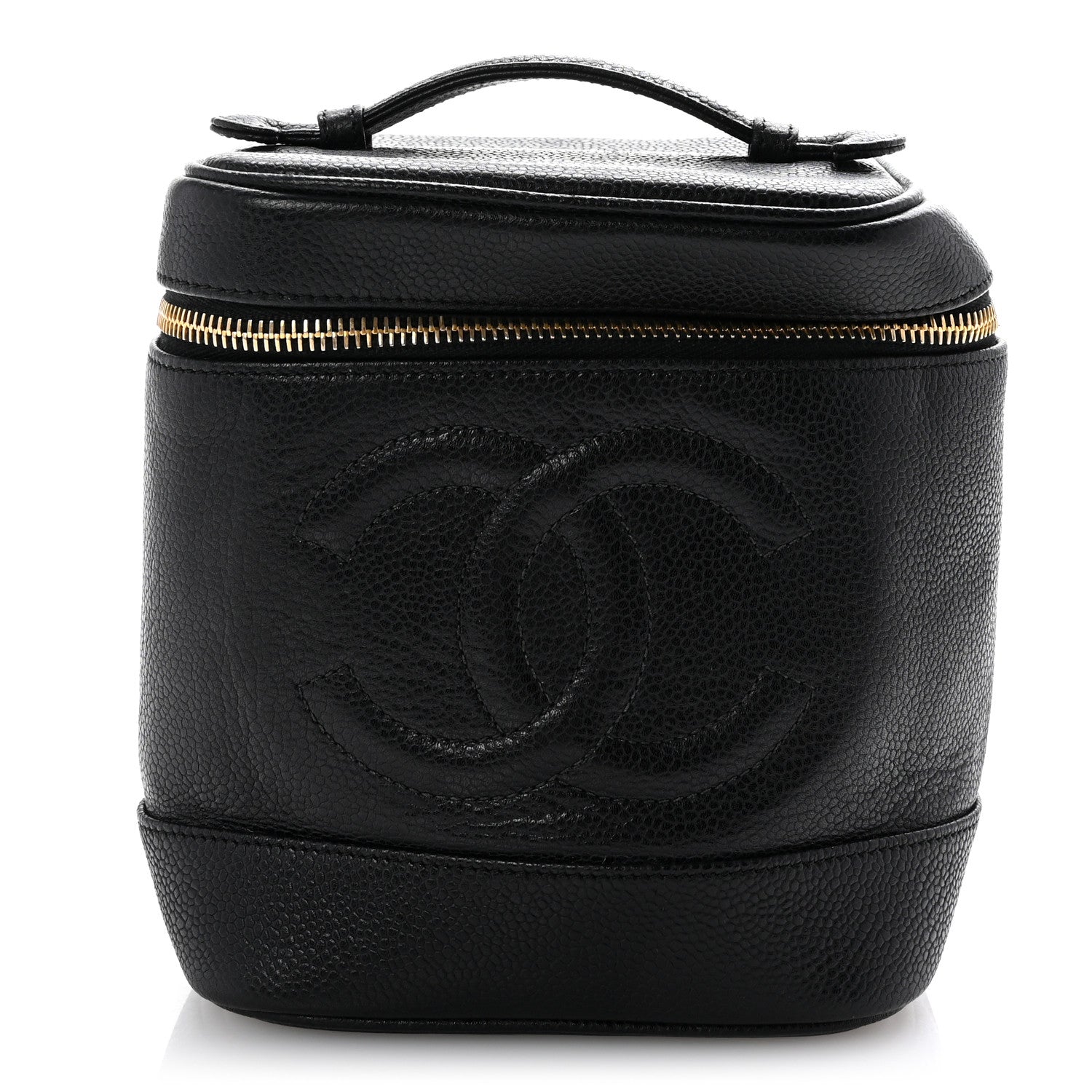 Chanel Caviar Vanity Cosmetic Case Black 1 of 8