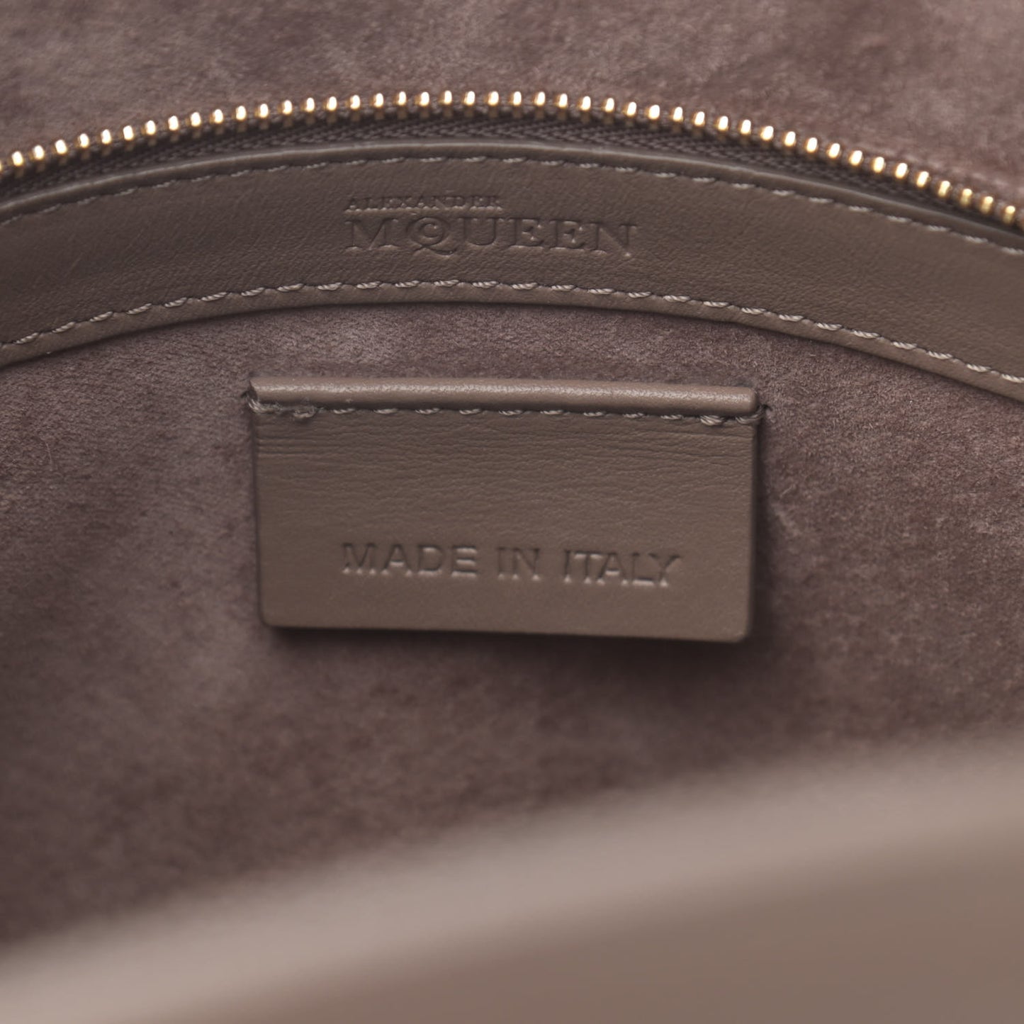 Calfskin Embossed Suede Large Heroine Tan