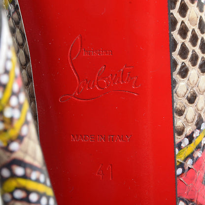 Christian Louboutin Python Masai Daf Booty 160 Ankle Boots 41 Multicolor 5 of 5