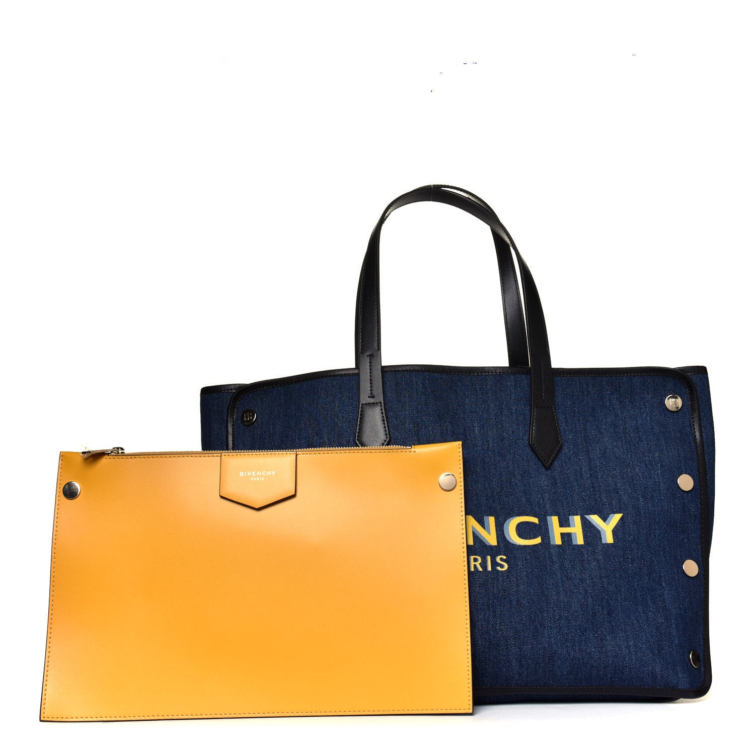 Givenchy Denim Medium Logo Bond Shopper Tote Blue 1 of 5