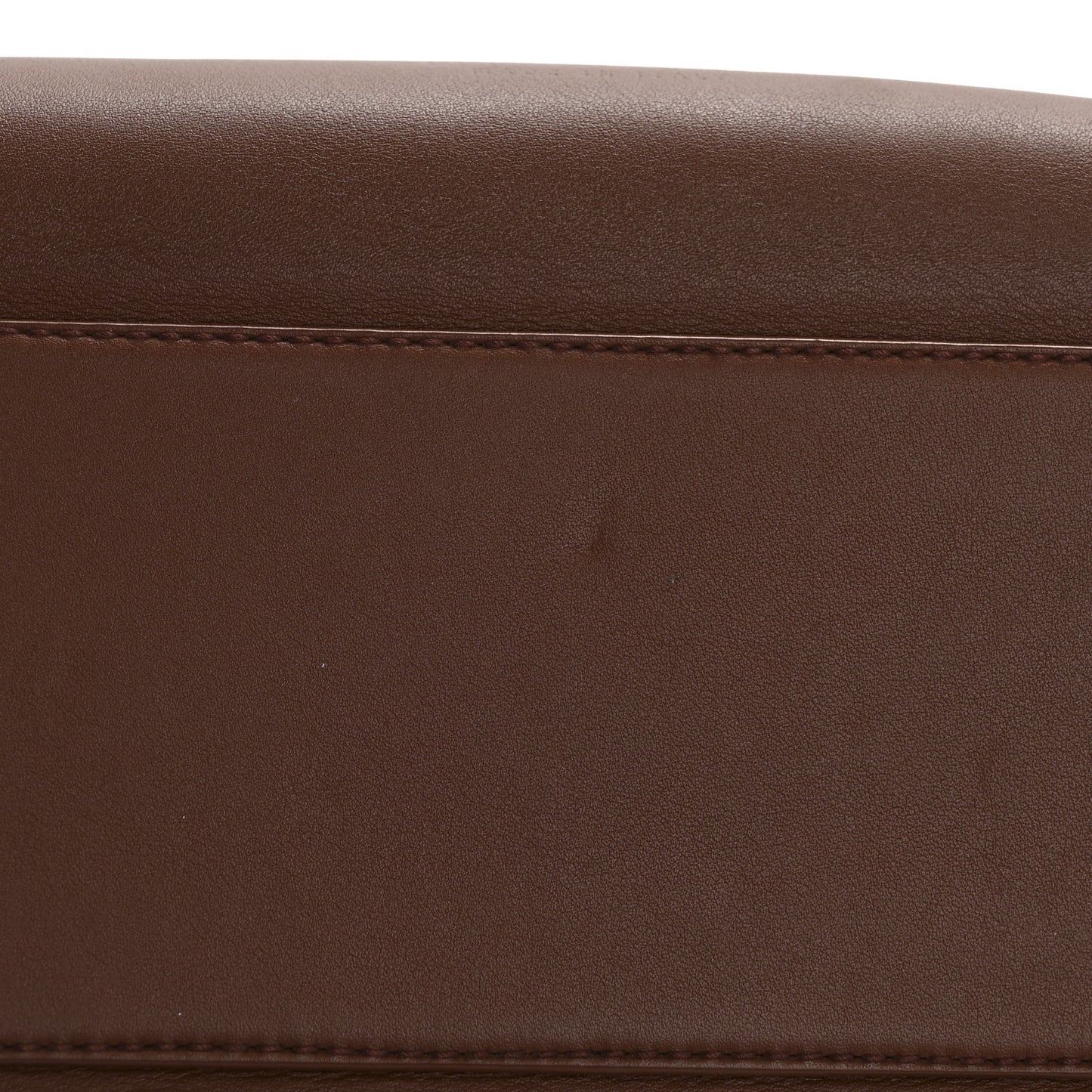 Silky Calfskin Medium Andiamo Shoulder Bag Sapele Redstone