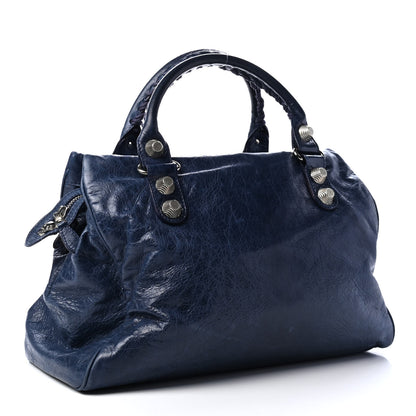 Balenciaga Agneau Giant 21 Silver Hardware Mid Day Marine 2 of 4