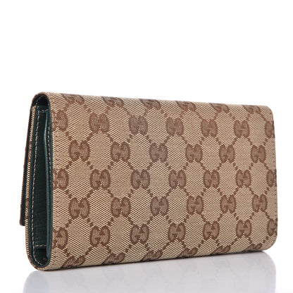 Gucci Monogram Web Hasler Continental Wallet 3 of 7