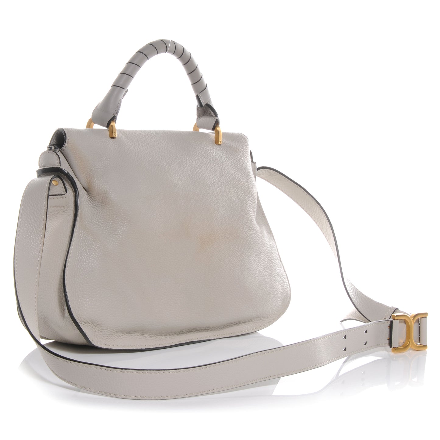 Calfskin Marcie Top Handle Bag Dove