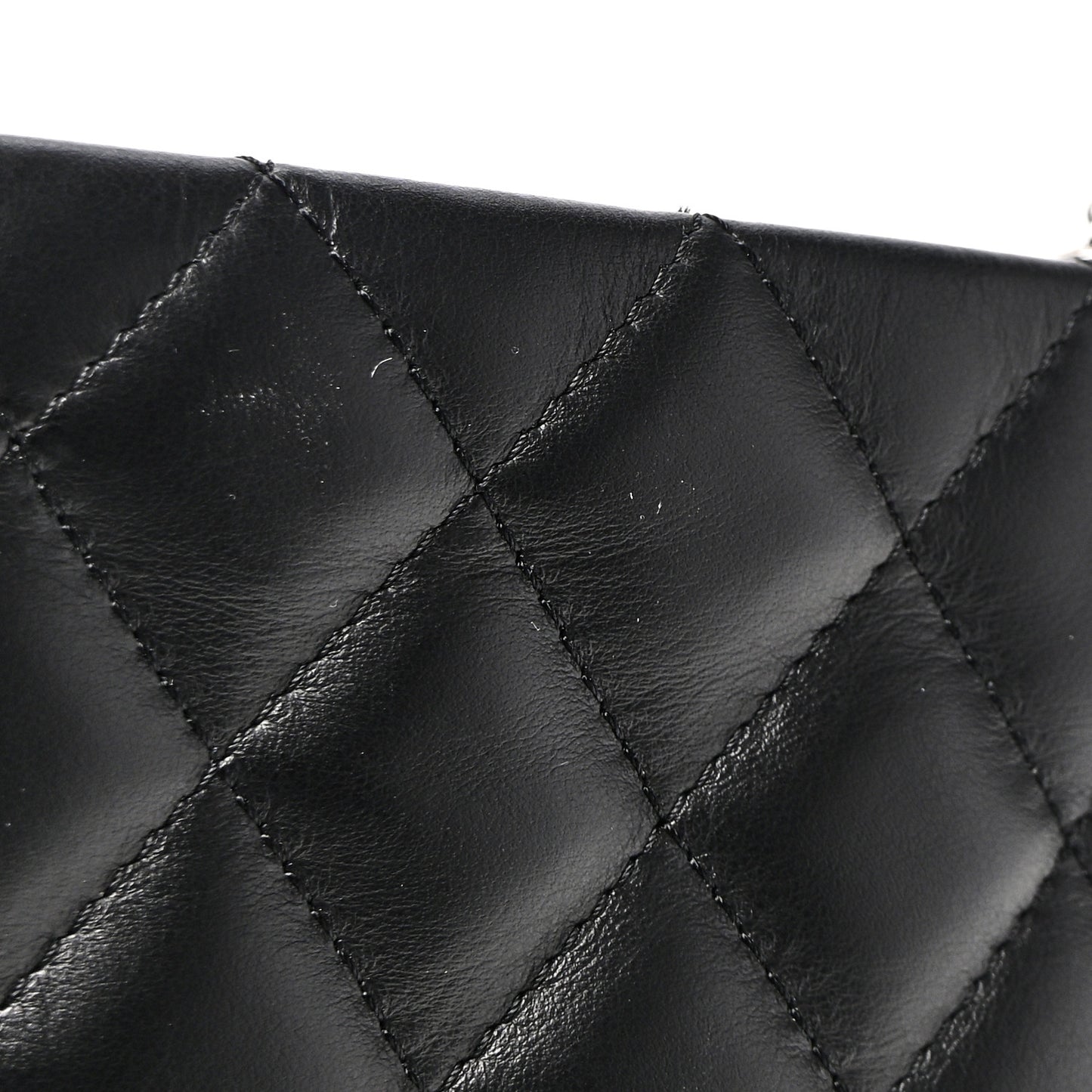 Lambskin Quilted Crossbody Bag Black