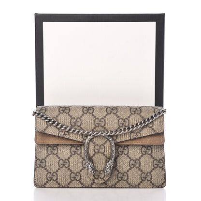 Gucci GG Supreme Monogram Super Mini Dionysus Shoulder Bag Taupe 7 of 7