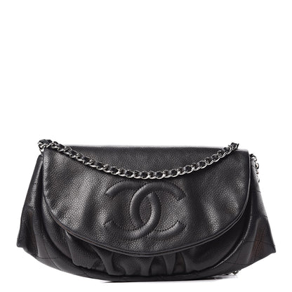 Chanel Caviar Half Moon Wallet On Chain WOC Black 1 of 13