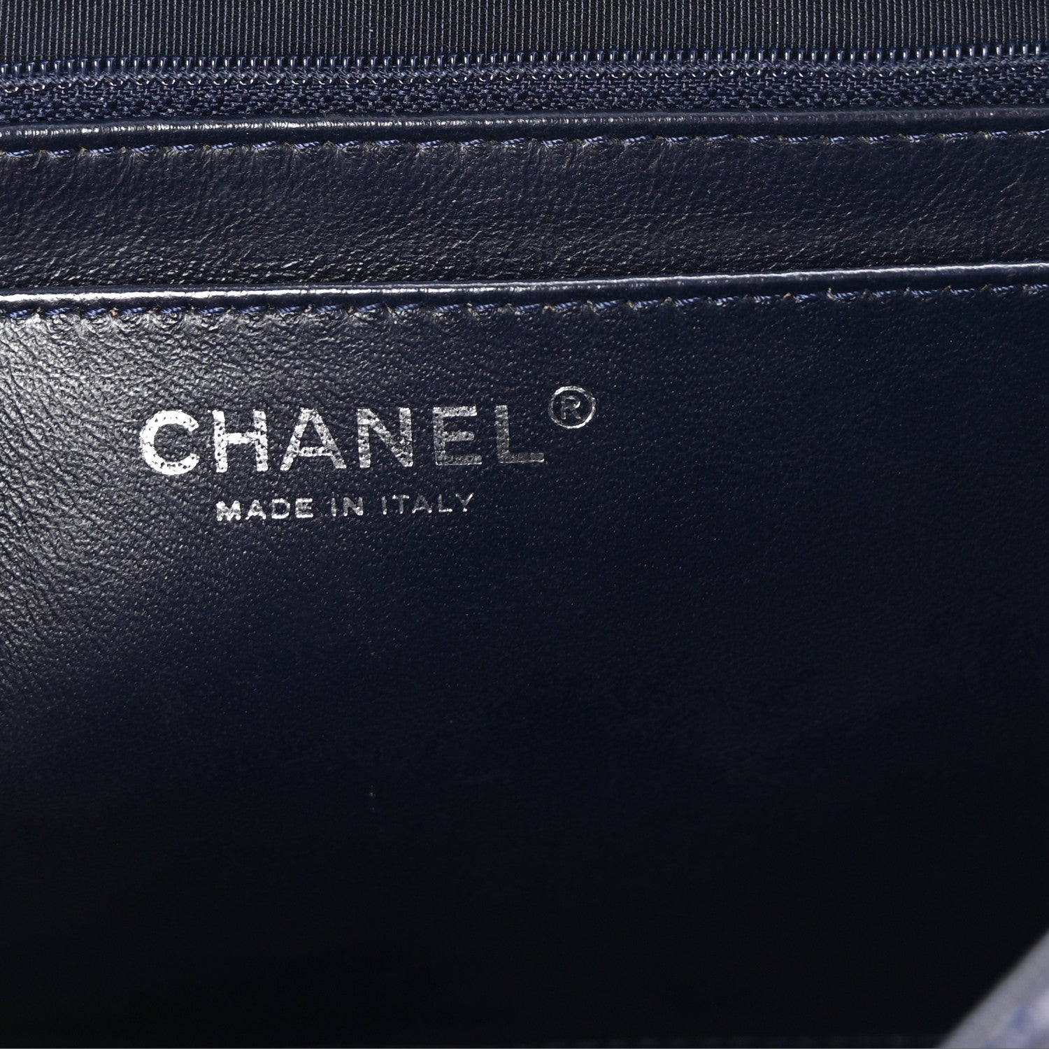 Chanel Lambskin Quilted Jumbo Single Flap Navy 6 of 10