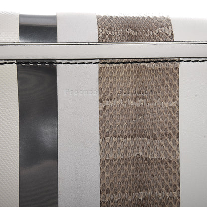 Proenza Schouler Elaphe Ayers Hava Clutch White Beige Silver 7 of 7