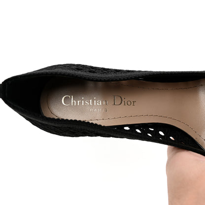 Christian Dior Mesh Cotton Cannage Dior Capture 100mm Pumps 36 Black 8 of 8
