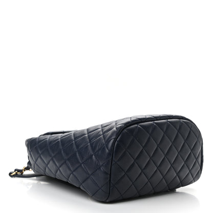 Chanel Lambskin Quilted Small Urban Spirit Backpack Navy 4 of 8