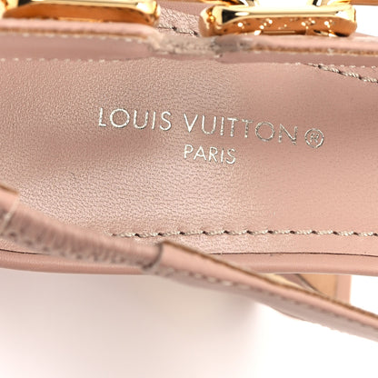 Louis Vuitton Calfskin Sparkle Slingback Pumps 36 Nude 8 of 10