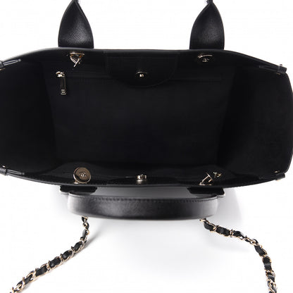 Chanel Caviar Small Studded Deauville Tote Black 5 of 11