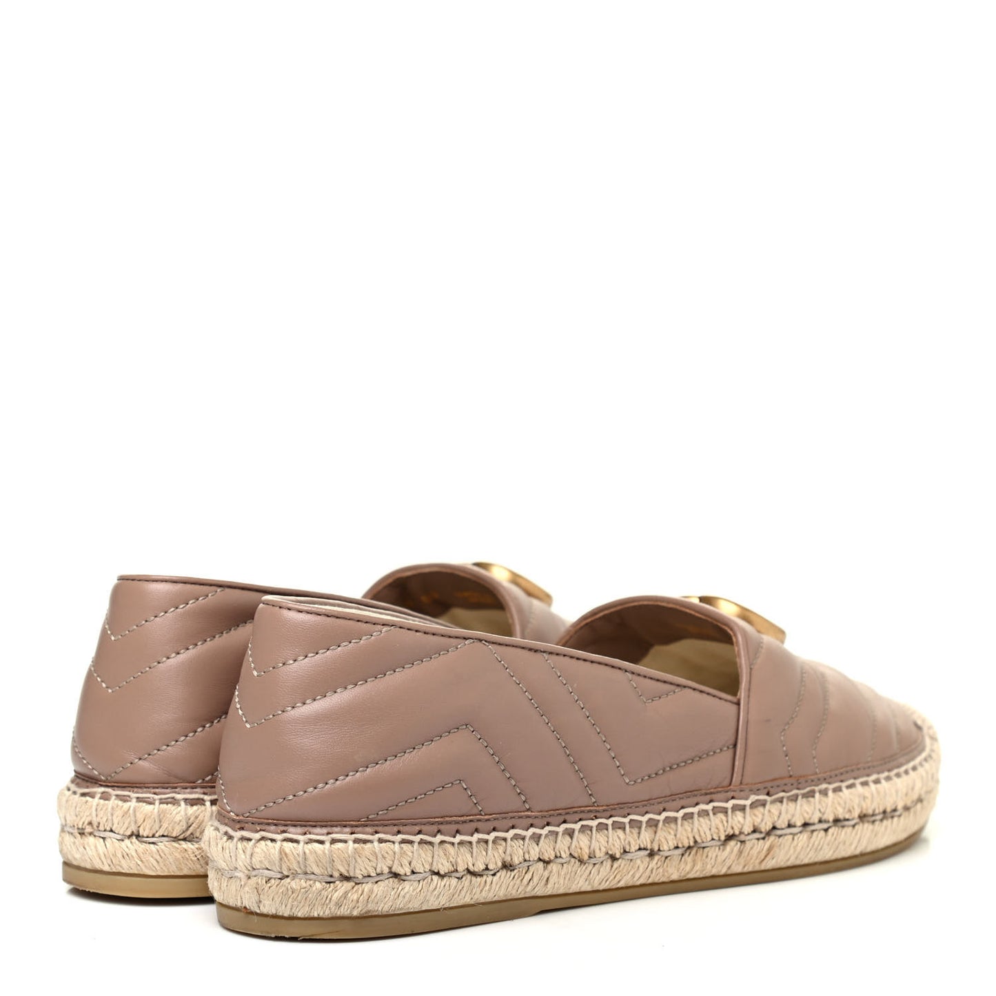 Nappa Matelasse GG Marmont Espadrilles 41 Porcelain Rose