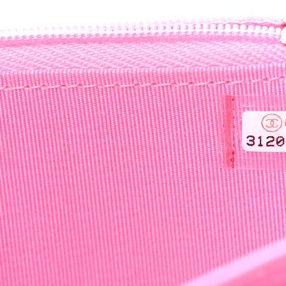 Chanel Lambskin Quilted Mini Wallet On Chain WOC Pink 8 of 12
