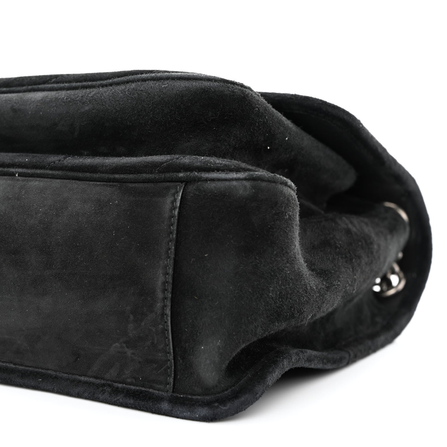 Saint Laurent Suede Monogram Matelasse Medium Niki Chain Satchel Black 10 of 10
