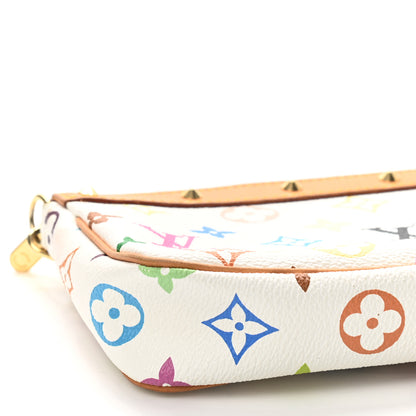 Louis Vuitton Monogram Multicolor Pochette Accessories White 8 of 10