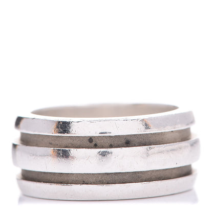 Tiffany Sterling Silver Atlas Groove Band Ring 53.5 6.5 1 of 4