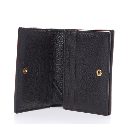 Gucci Pebbled Calfskin Animalier Tiger Card Case Black 5 of 7