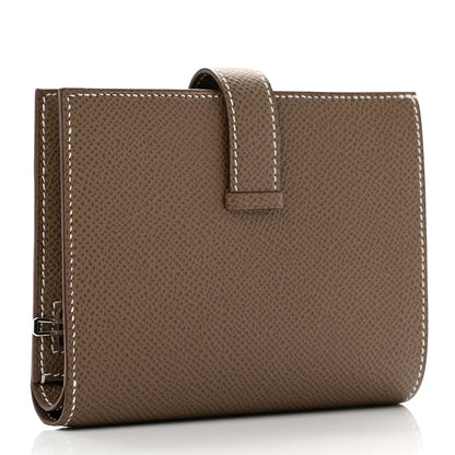 Hermes Epsom Bearn Compact Wallet Etoupe 2 of 5