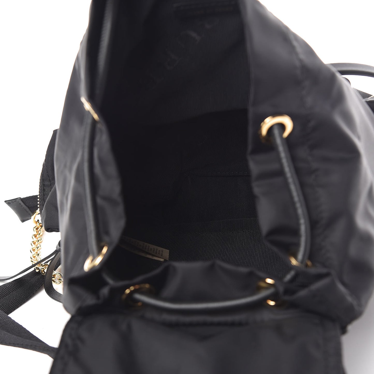 Nylon Small Rucksack Backpack Black