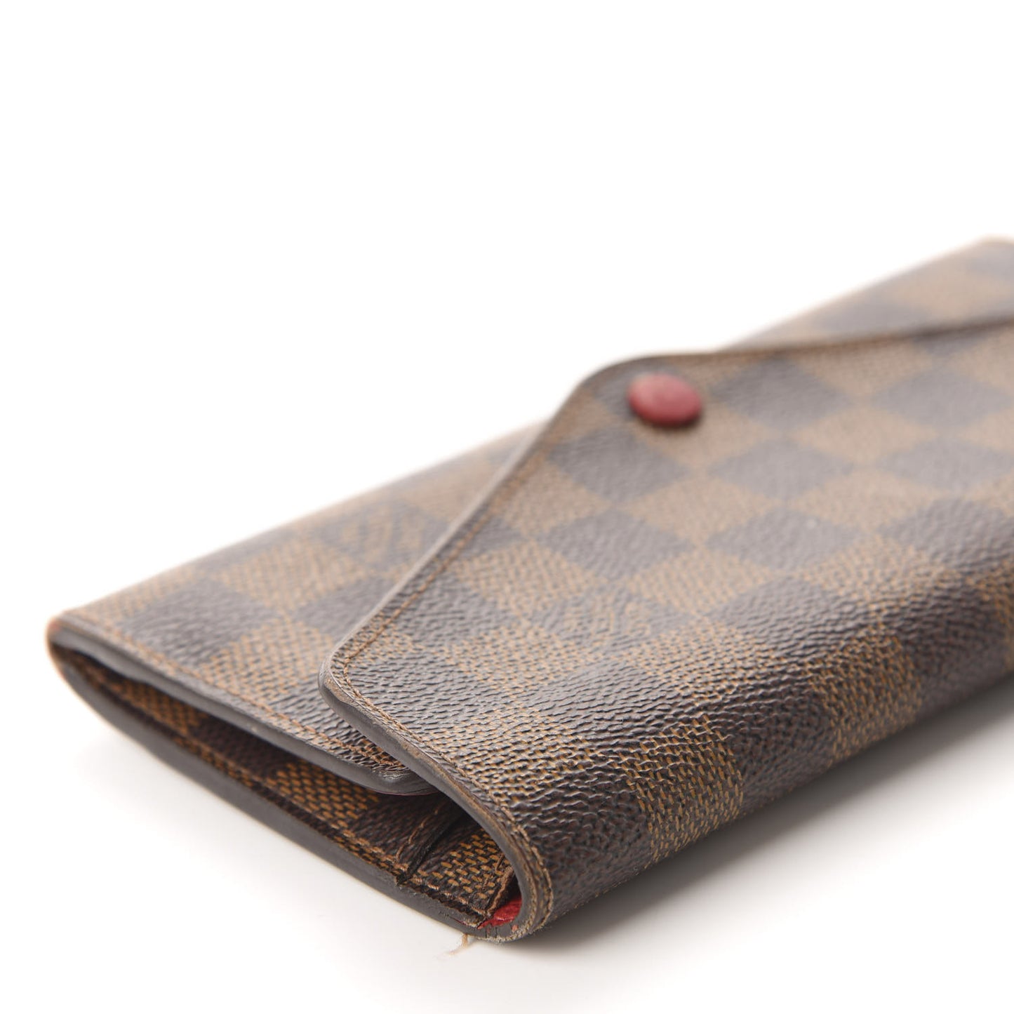 Damier Ebene Josephine Wallet Red