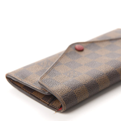 Louis Vuitton Damier Ebene Josephine Wallet Red 8 of 12
