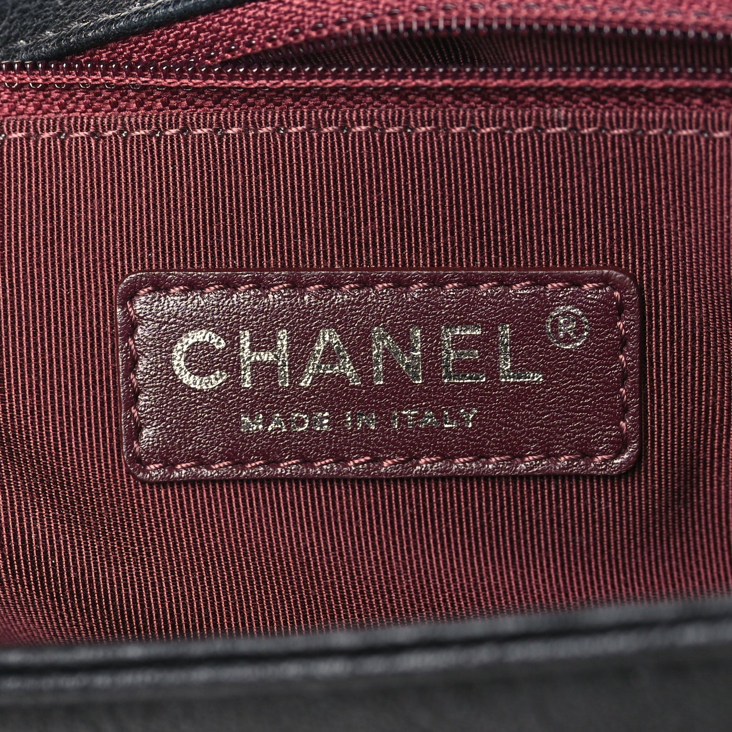 Crumpled Lambskin New Medium Studded Boy Flap Black