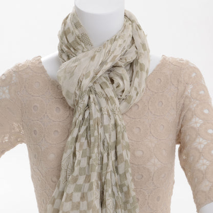 Louis Vuitton Cashmere Silk Damier Stole 5 of 6