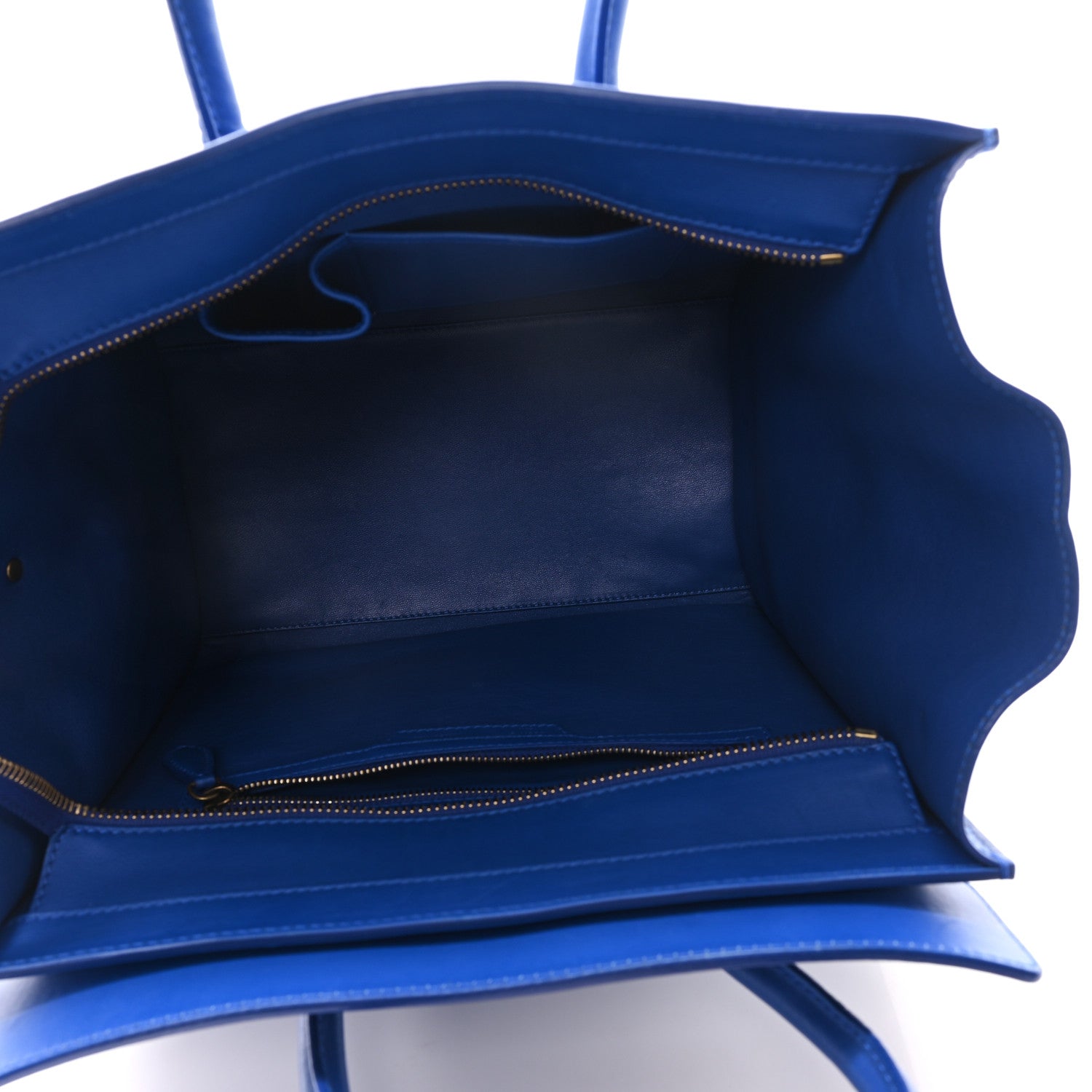 Celine Smooth Calfskin Mini Luggage Royal Blue 5 of 9
