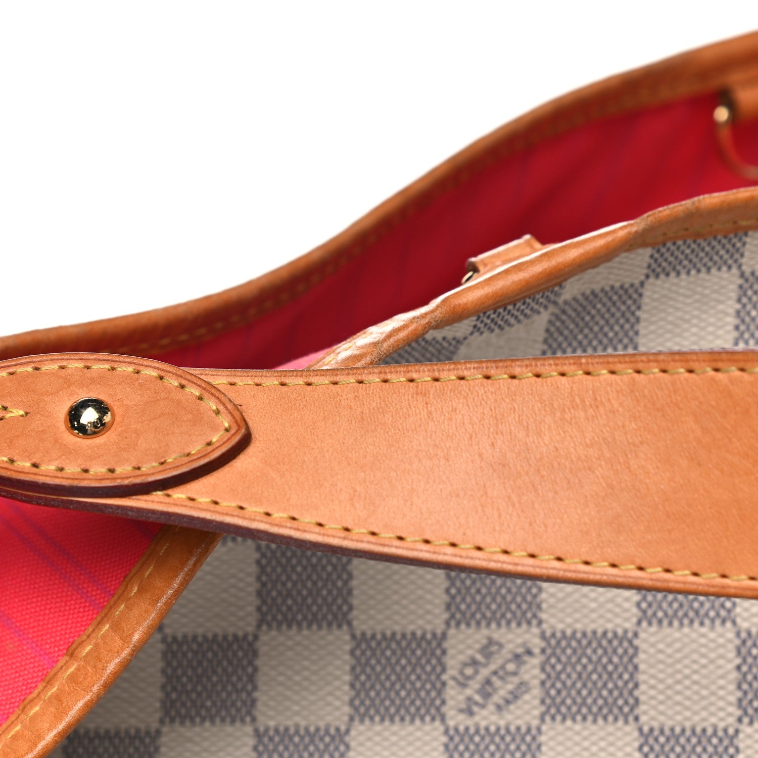 Louis Vuitton Damier Azur Delightful MM Pink 37 of 44