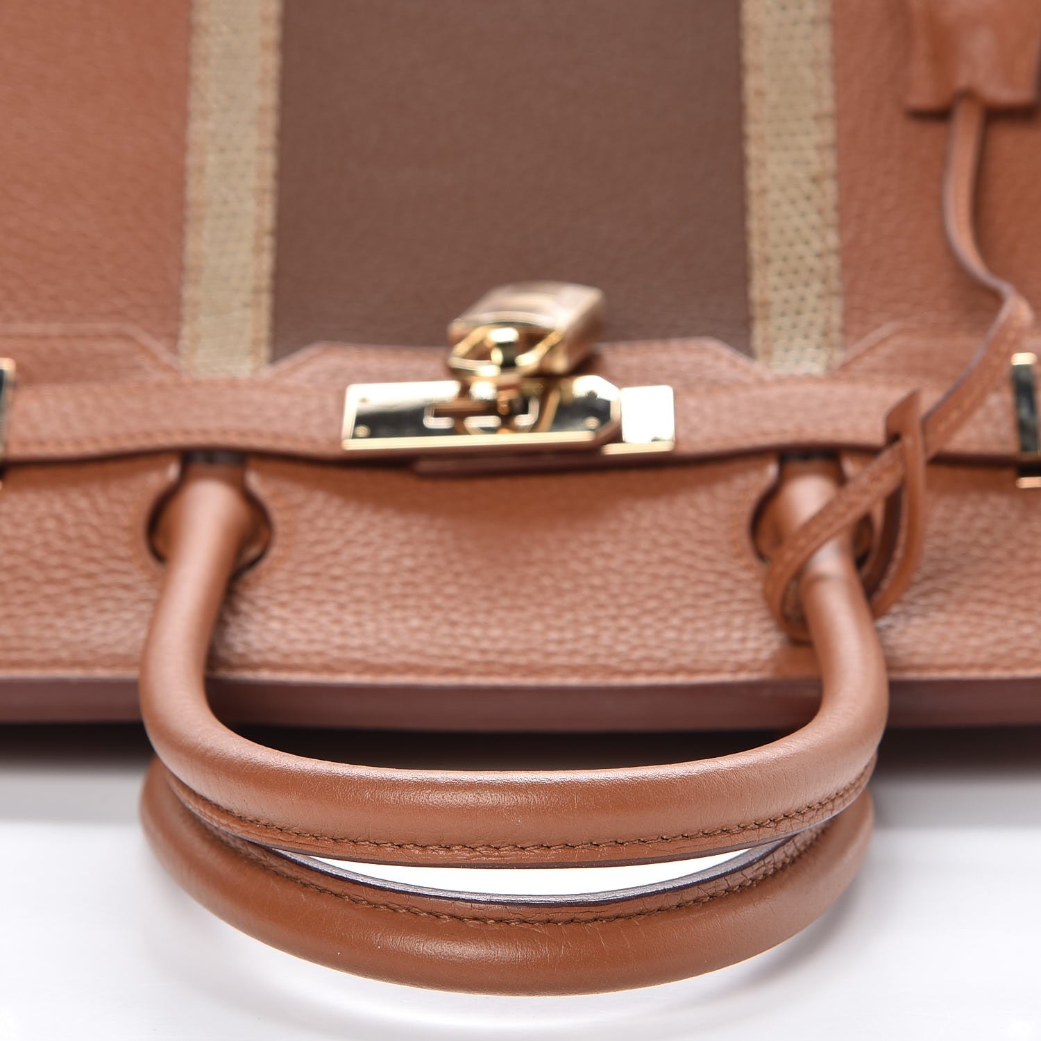 Hermes Taurillon Clemence Lizard Club Birkin 30 Gold Marron D'Inde 33 of 34