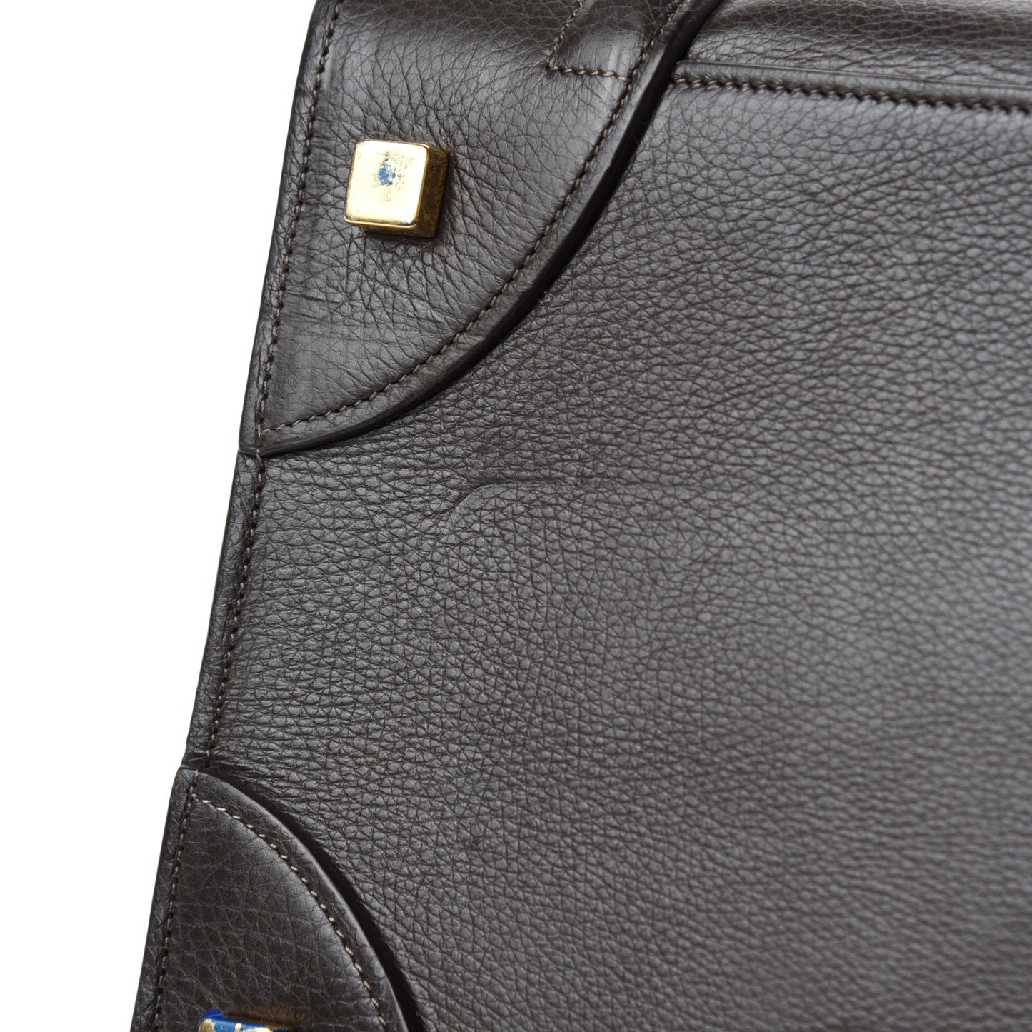 Soft Grained Calfskin Mini Luggage Brown