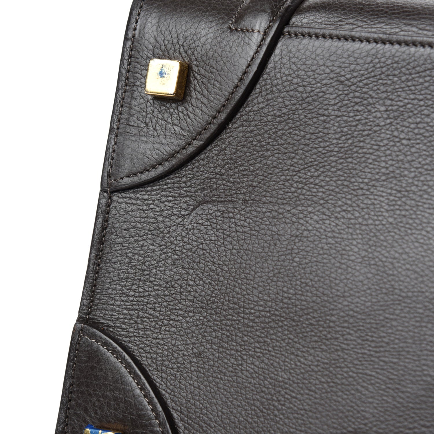 Celine Soft Grained Calfskin Mini Luggage Brown 9 of 13