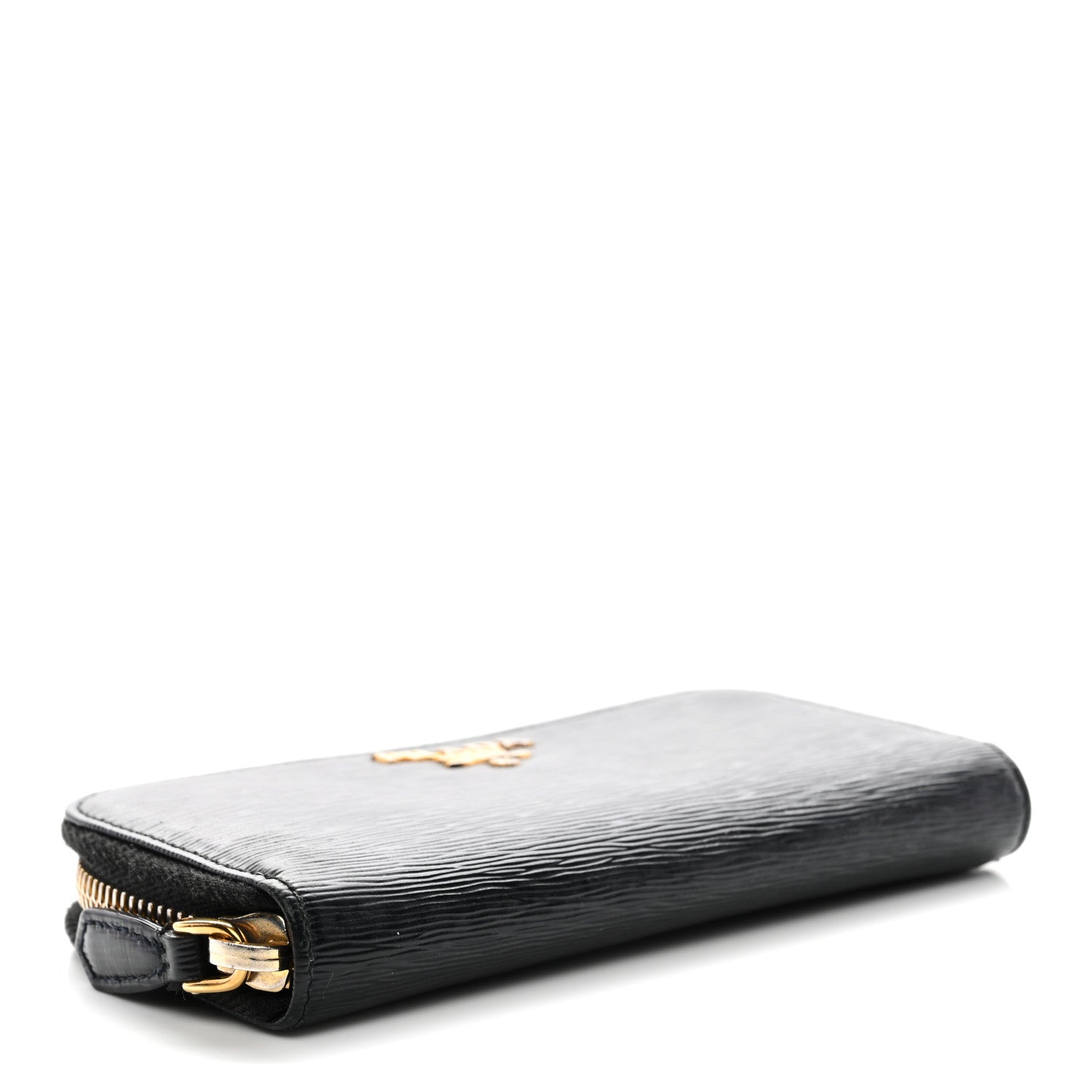 Prada Vitello Move Zip Around 6 Key Holder Black 4 of 10